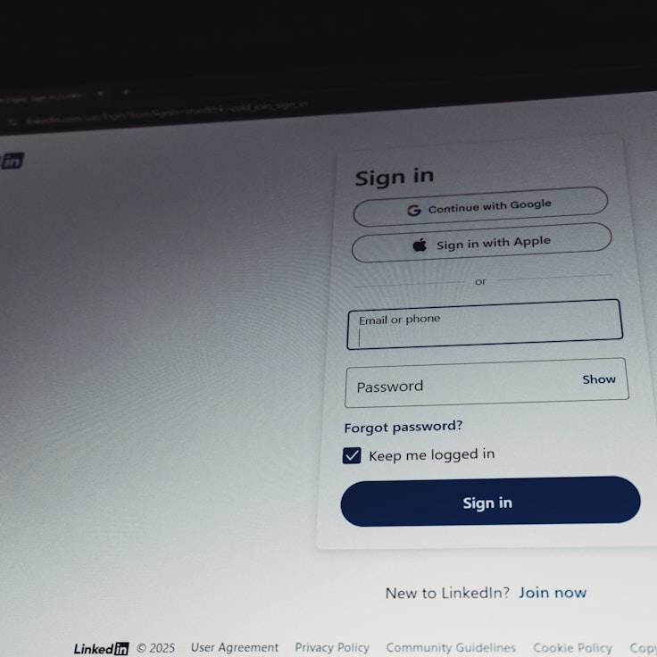 Mobile app project planning workspace with devices and development tools
